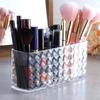 Transparent Acrylic Cosmetic Organizer - 3-Tier Makeup Brush & Lipstick Storage Box with No Lid  for Bathroom & Makeup Desk