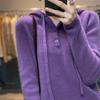 2024 Fall/Winter Women's Loose Fit Thick Hooded Sweater Top