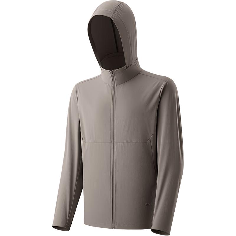 Beneunder Men s DS007 Sun Protection Jacket with Packable Hood L