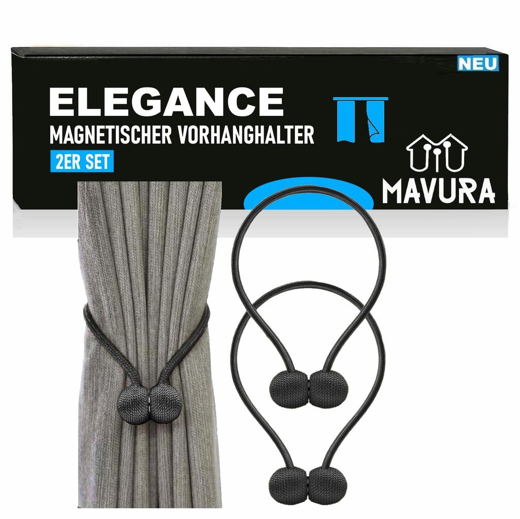 ELEGANCE 2 Pieces Curtain Magnetic Closure Strong Magnetic Holder