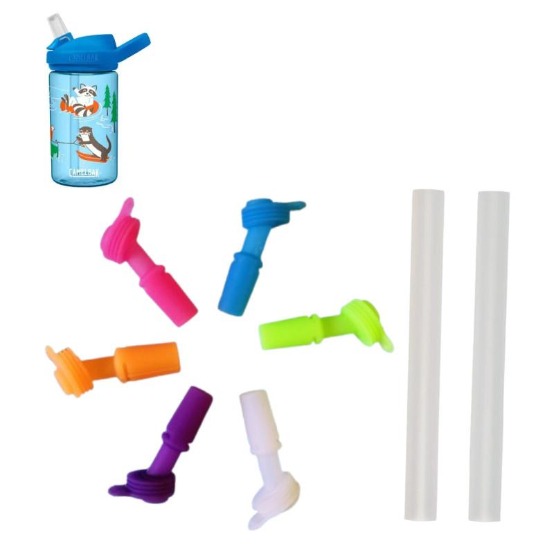 Camelbak Thrive Kids vannflasketut silikon støvdeksel med sugerørserstatning for reise og skole