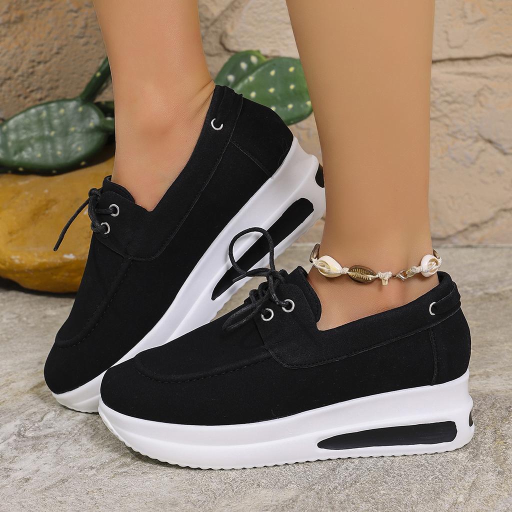 Fashion Comemore Spring Autumn New Sneakers for Women Platform Suede Leisure Round Head Sports Large Size Tennis Women's Single Shoes