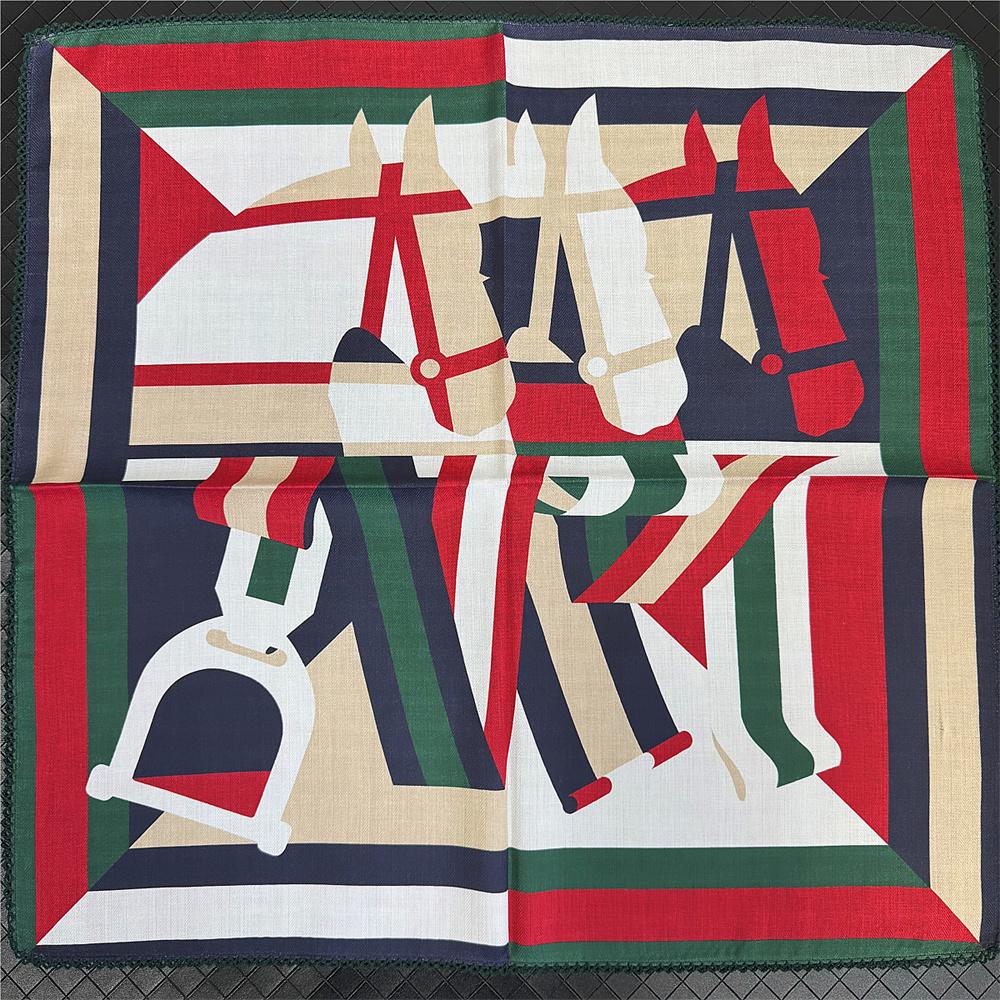 POBING Curled Cotton Silk Scarf Women Double Side Printed Square Scarves Wraps Echarpes Foulards Femme Hijabs 66CM