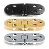 Zincs Alloy Folding Table Hinges 180 Degree Furniture Hinges Adjustable Cabinet Door Concealed Hinge Furniture Hardware D57B