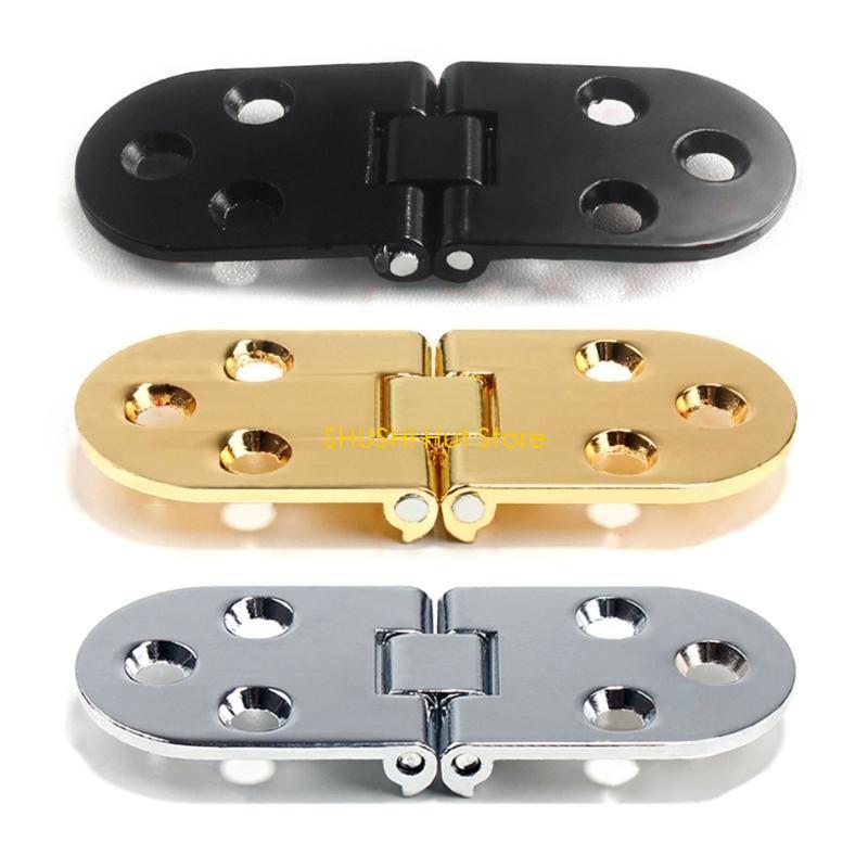 Zincs Alloy Folding Table Hinges 180 Degree Furniture Hinges Adjustable Cabinet Door Concealed Hinge Furniture Hardware D57B