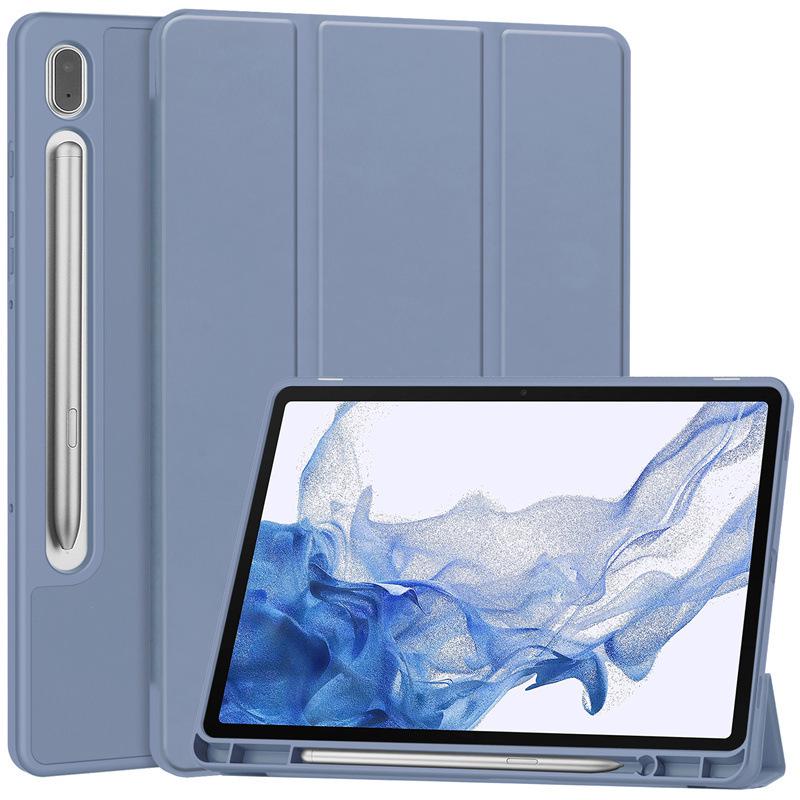 Samsung Tab S9 TPU Tri-Fold Protective Case with Pen Slot for S8/S7