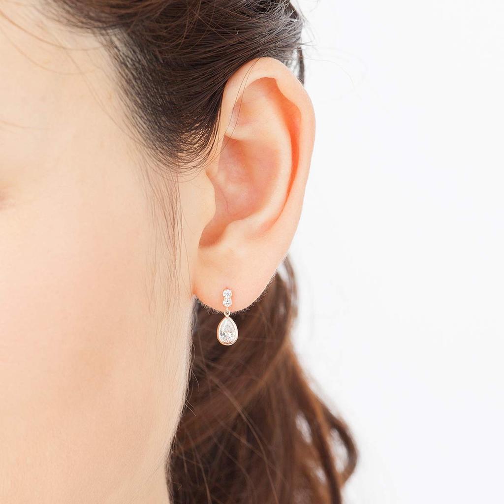 Yondo K10 Pink Gold Earrings 151836153111 Canal4℃ (Canal Sea) (PG)