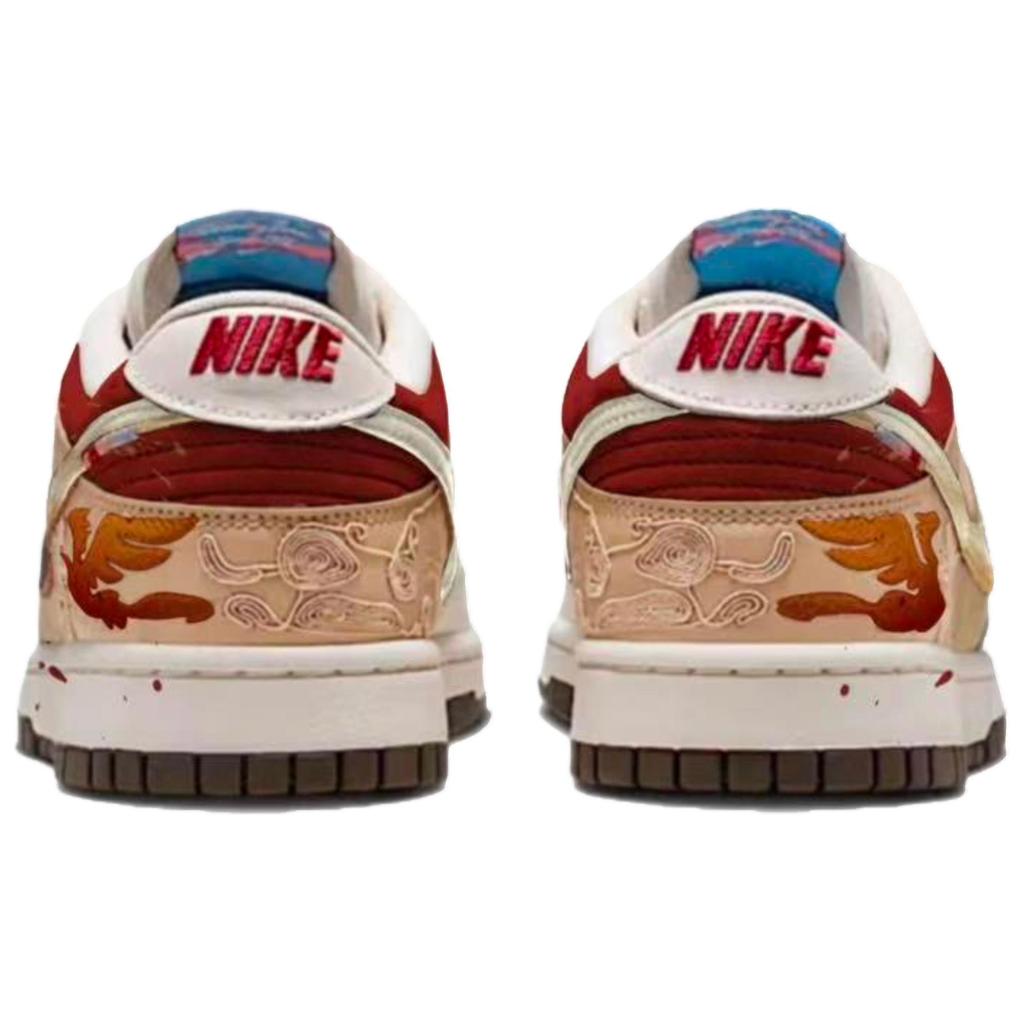 Nike Amortyzacja Dunk, Odporne na ścieranie Niskie Buty Skateboardowe Męskie Czerwone IQ1118-220(Zespół1000-)