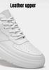 Pdep New Height Increasing Shoes For Men 10cm Invisible Elevator Sneakers White Leathe Sport Zapatillas De Hombre Big Size 46