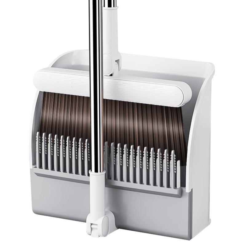 Foldable Rotating Broom and Dustpan Set