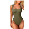 2025 Sexy U-Neck Slimming Tank Bodysuit for Women-Sleeveless Bodycon Jumpsuit, Stretchy Tight Vest Top with Snap Closure,Viral Figure Hugging Outfit