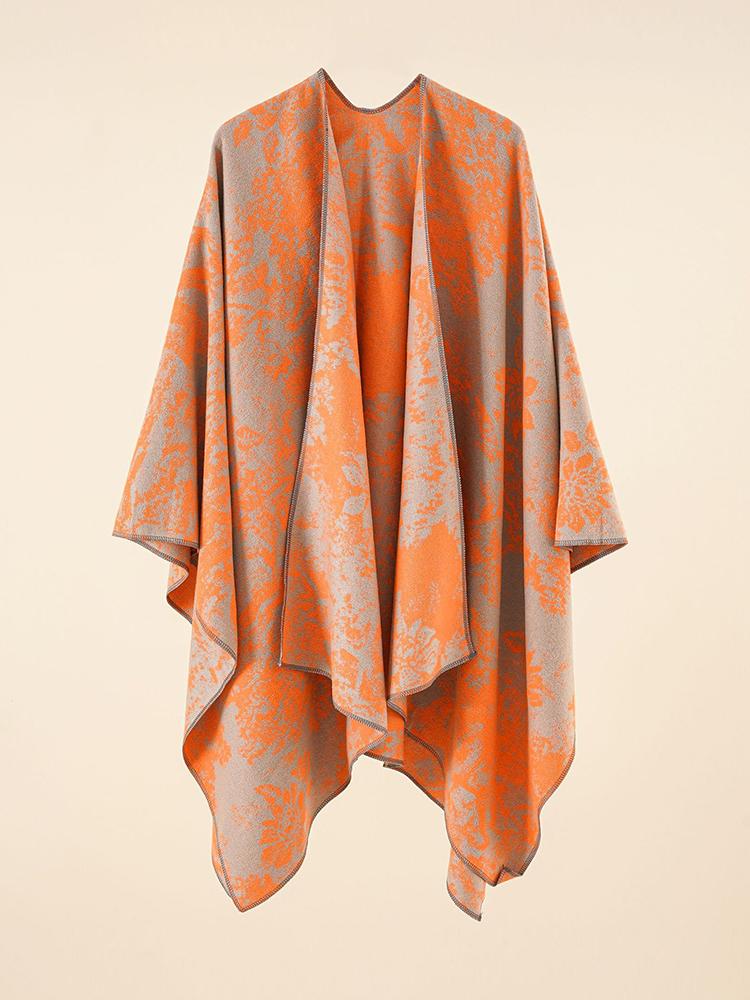 Imitation Cashmere Women Scarf Autumn Winter Floral Warm Femme Wrap Blanket Capa Para Mujer Pashmina Shawls Poncho Echarpe Hiver