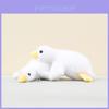 Plush White Goose Hanging Toy With Pp Cotton Fill For Kids Backpack Decor