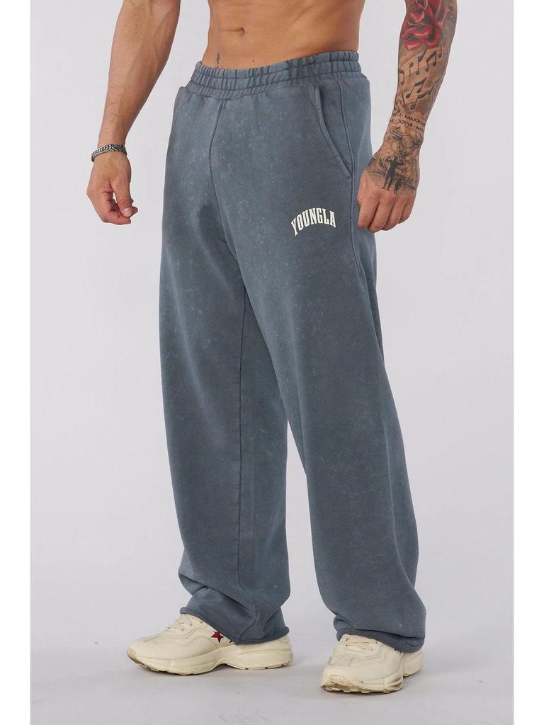 YOUNGLA Men's Loose Fit Joggers - Straight Leg Fitness & Casual Pants