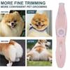 Rechargeable USB Electric Dog Groomer 2-in-1 Hair Suction Pet Shaver Low Noise Dog Paw Trimmer Cat Ear Trimmer