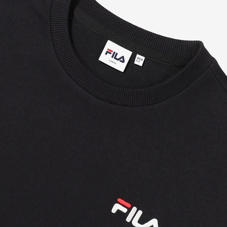New FILA Sweatshirts Unisex Black FS2POF1101X-BLK