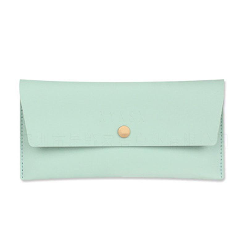 Sofort verfügbar Koreanischer Stil Damen Mehrfarbige Leder-Clutch & Münzbörse mit Kartenhalter