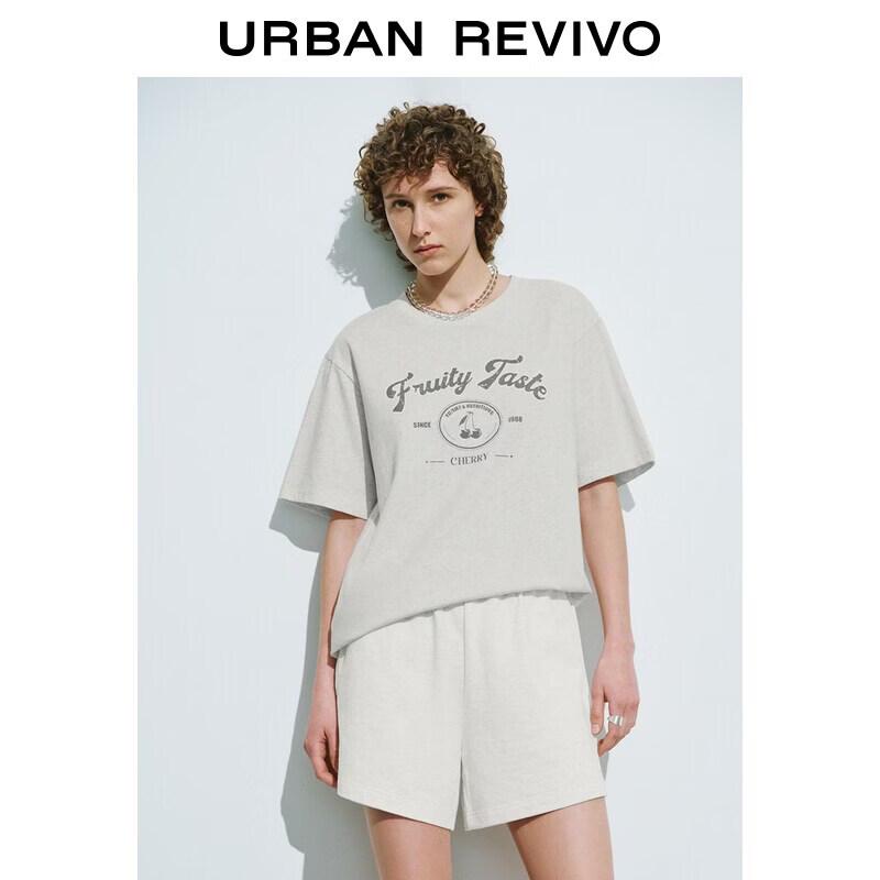 

UR2026 Women s Vintage Print Cotton T-shirt XL