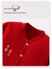 Premium Cotton Red Baby Romper - Thickened for Warmth, Perfect for Newborns in Autumn and Winter.