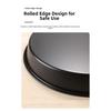 10 Inch Round Carbon Steel Pizza Pan Nonstick Coating Bakeware with Rolled Edge for Safe Handling and Even Temperature Cooking