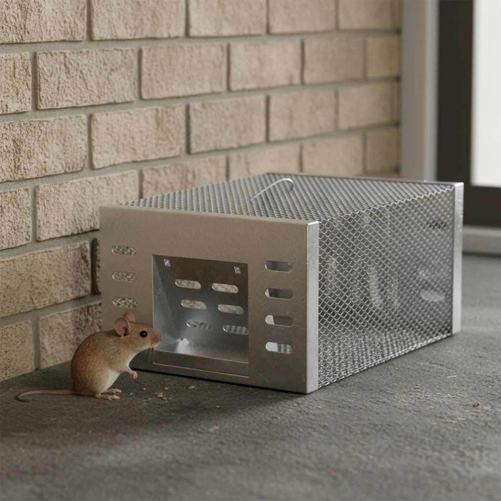 Humane Rat Trap Double Door Chipmunk Rodent Trap Live Mouse Rat Cage Trap That Work for Indoor and Outdoor Small Animal