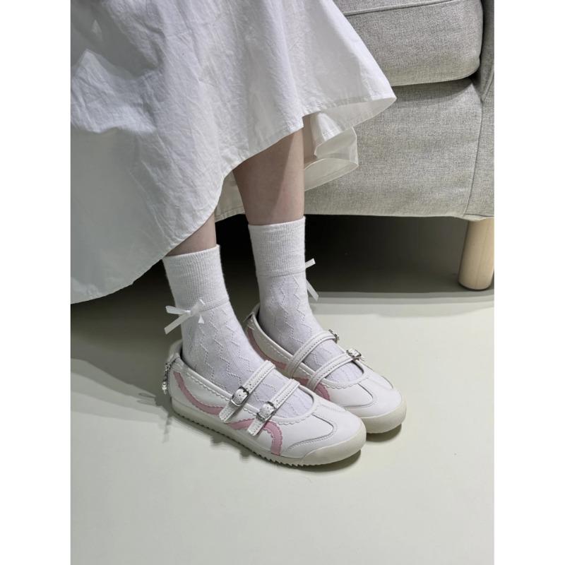 

Туфли Мэри Джейн с бантом Женские летние балетки Туфли на плоской подошве 40