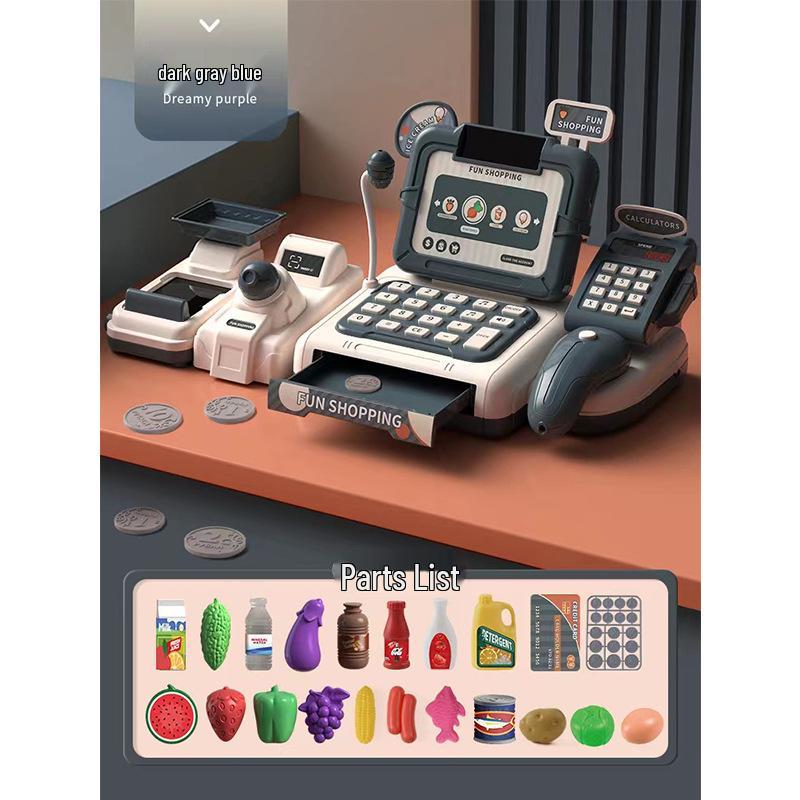 

Игрушка для кассового аппарата супермаркета: Многофункциональный торговый автомат и кассовый прилавок для детей Basic (No Battery)
