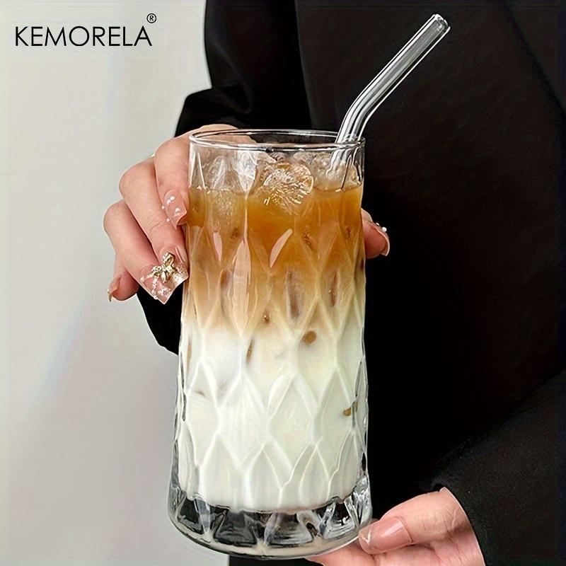 KEMORELA INS 500ML Ledový Americký Kávový Hrnek Velmi Vhodný pro - Whisky Diamantový Hrnek Čajový Hrnek Sklenice na Džus Hrnek na Mléko Vodu Sklenice na Pití