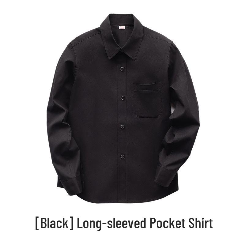 

Біла бавовняна сорочка з довгим рукавом для хлопчиків – шкільна форма та одяг для виступу 150cm чорний