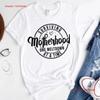 Motherhood Funny T Shirt Surviving One Meltdown At A Time Mom Womens Tops Life Apparel Vintage Washed Soft Graphic Versatile