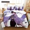 3D Print Kochou Shinobu Bed Anime Demon Slayer Bedding Set 200x200 Teens Boys Twin Single Queen King Full Duvet Cover Sets