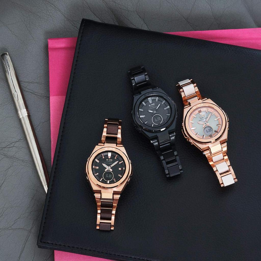 Casio Baby-G Watch (Official Japanese Product) G-MS Radio-Controlled Solar Watch MSG-W200CG-1AJF Women's Black