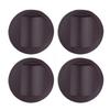 4Pcs Furniture Chair Wheel Stoppers Rubber Bed Frame Stopper Nonslip Fixed Chair Foot Pad Furniture Caster Cups