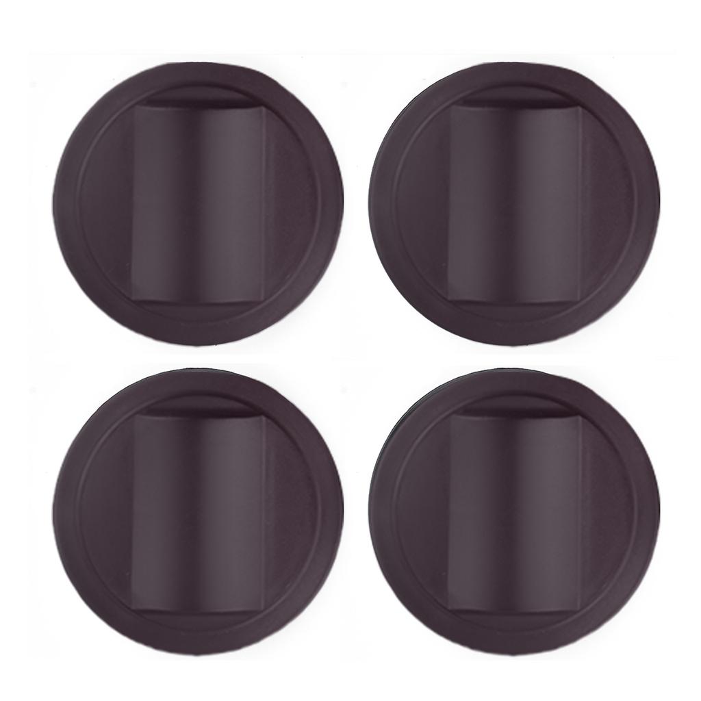 4Pcs Furniture Chair Wheel Stoppers Rubber Bed Frame Stopper Nonslip Fixed Chair Foot Pad Furniture Caster Cups