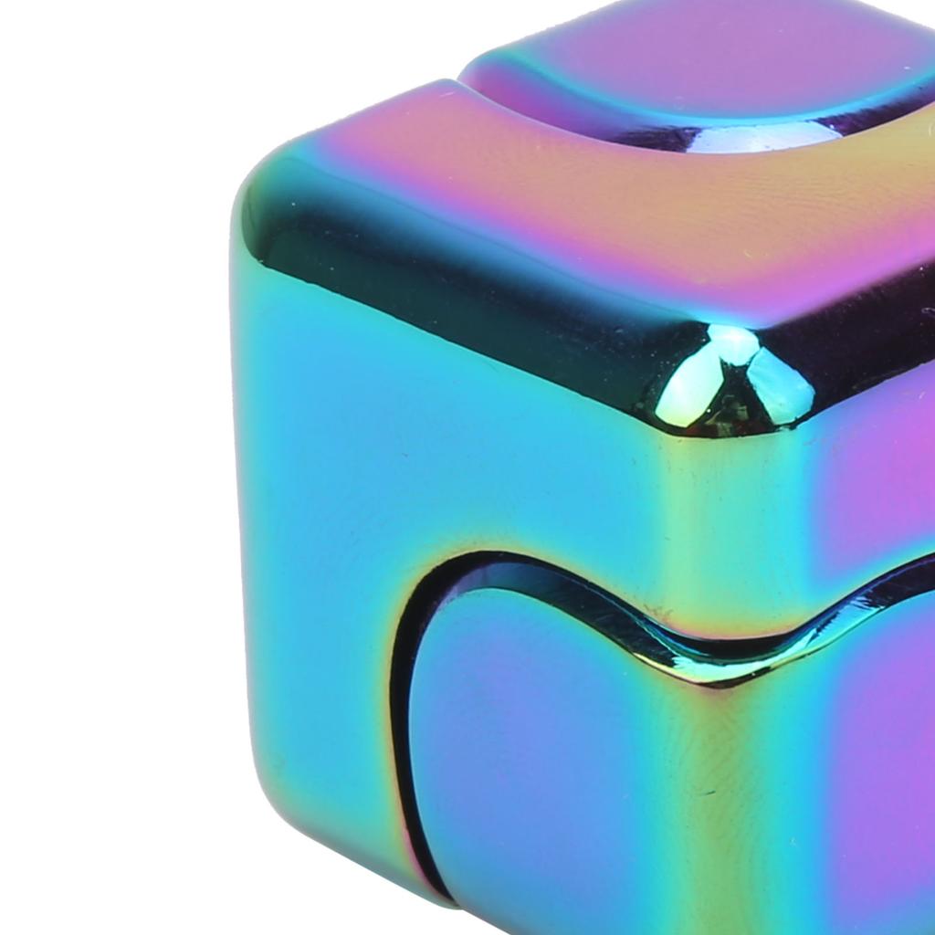 Aluminum Alloy Stress Anxiety Relief Fingertip Toy Decompression Rotation Toy Gift(Multi Color )