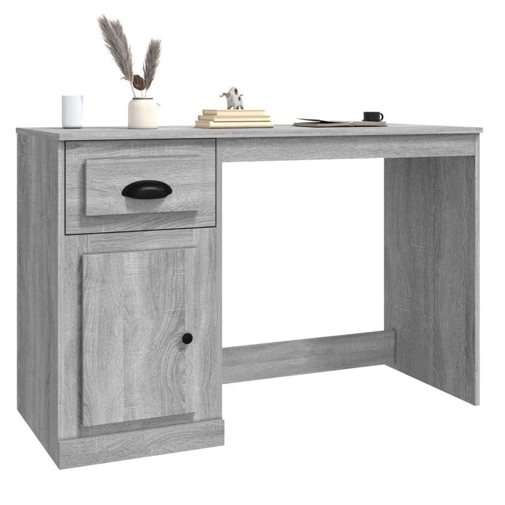 Desk with Drawer Grey Sonoma 115 X 50 X 75 Cm