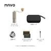 MAVO Wizard Hand Coffee Grinder, Adjustable Coarseness, Pentagonal Conical Metal Blades, CNC Stainless Steel Burrs, 20g Capacity, Silver