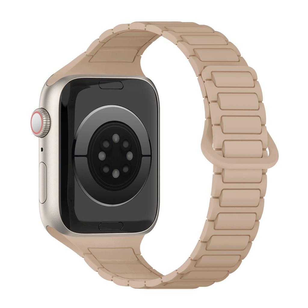 Magnetic Silicone Strap for Apple Watch Ultra 3 Band 49mm 46mm 42mm 45mm 44mm 40mm Bracelet Correa IWatch Series 11 10 9 8 7 SE