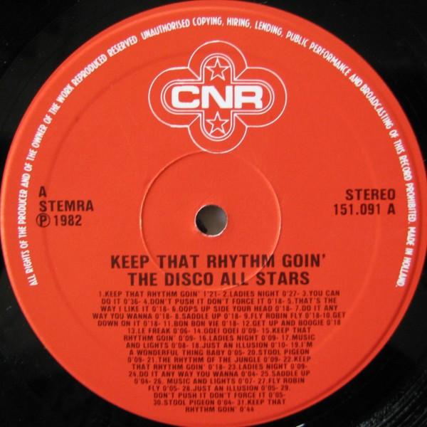 12inch Record DISCO ALL STARS - Keep That Rhythm Goin' 151091 CNR 1982 Netherland Dance & Electronica Used