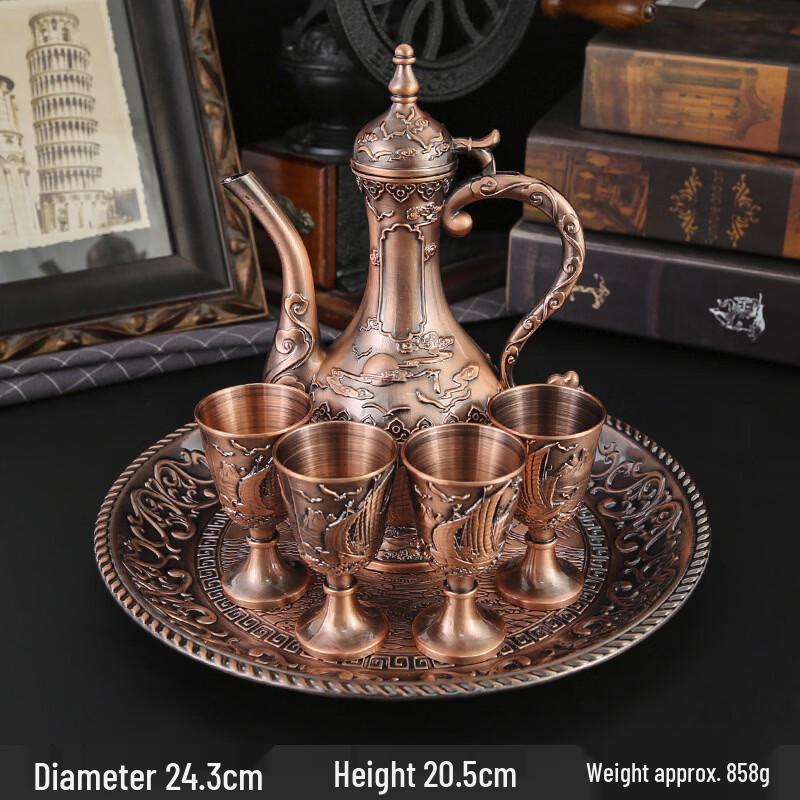 

Ретро-набор металлических фляг для алкоголя