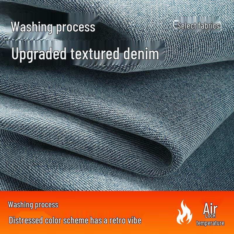 JEEP SPIRIT Men's Winter Fleece-Lined Straight Leg Jeans