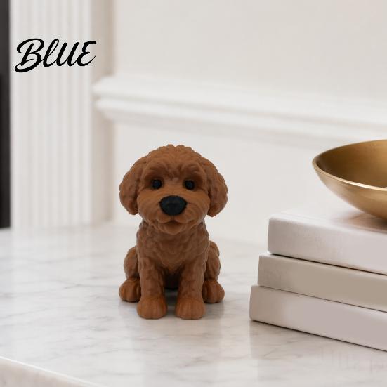 Dog Figurine 3D Printed Figurine Cute Small Puppy Statue