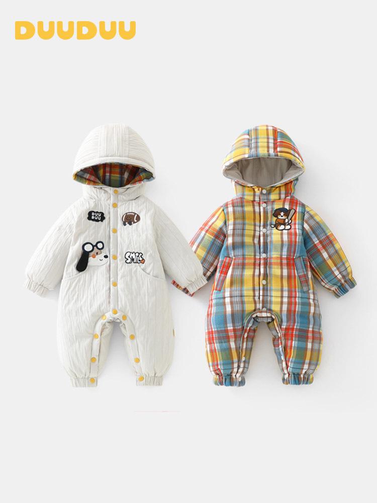 DUUDUU Reversible Baby Cotton Padded Romper 2025 - Newborn A-Class Jumpsuit
