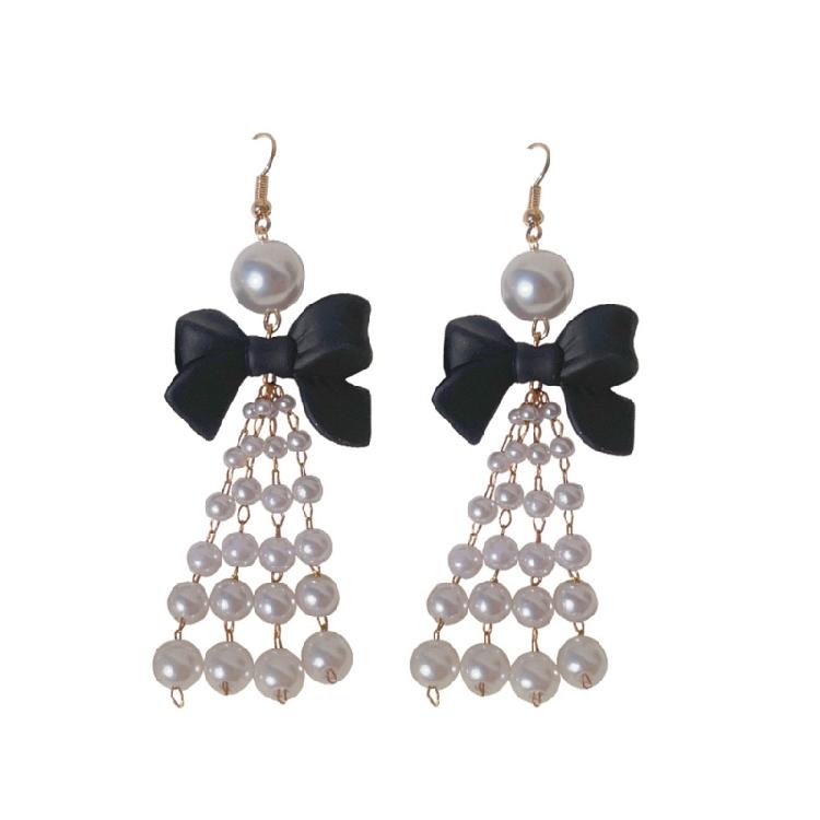 

Modern Bowknot Drop Earrings Ornament Artistic Craftsmanship Dangle Ear Pendant 1