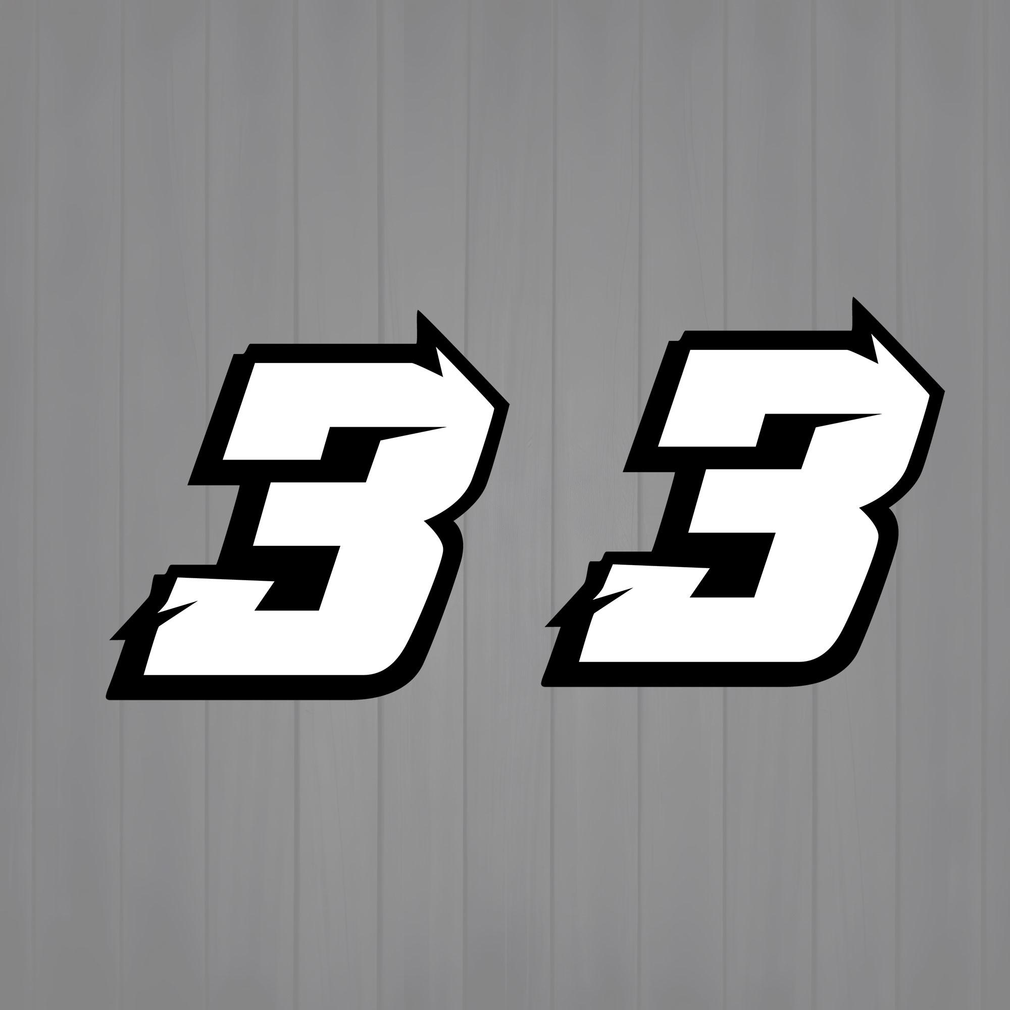 

2 шт. Наклейки с арабскими цифрами для мотоциклетных гонок, сделай сам, светоотражающая радужная наклейка с номером, шлем, автомобильный стайлинг, 3D наклейки Height 10cm