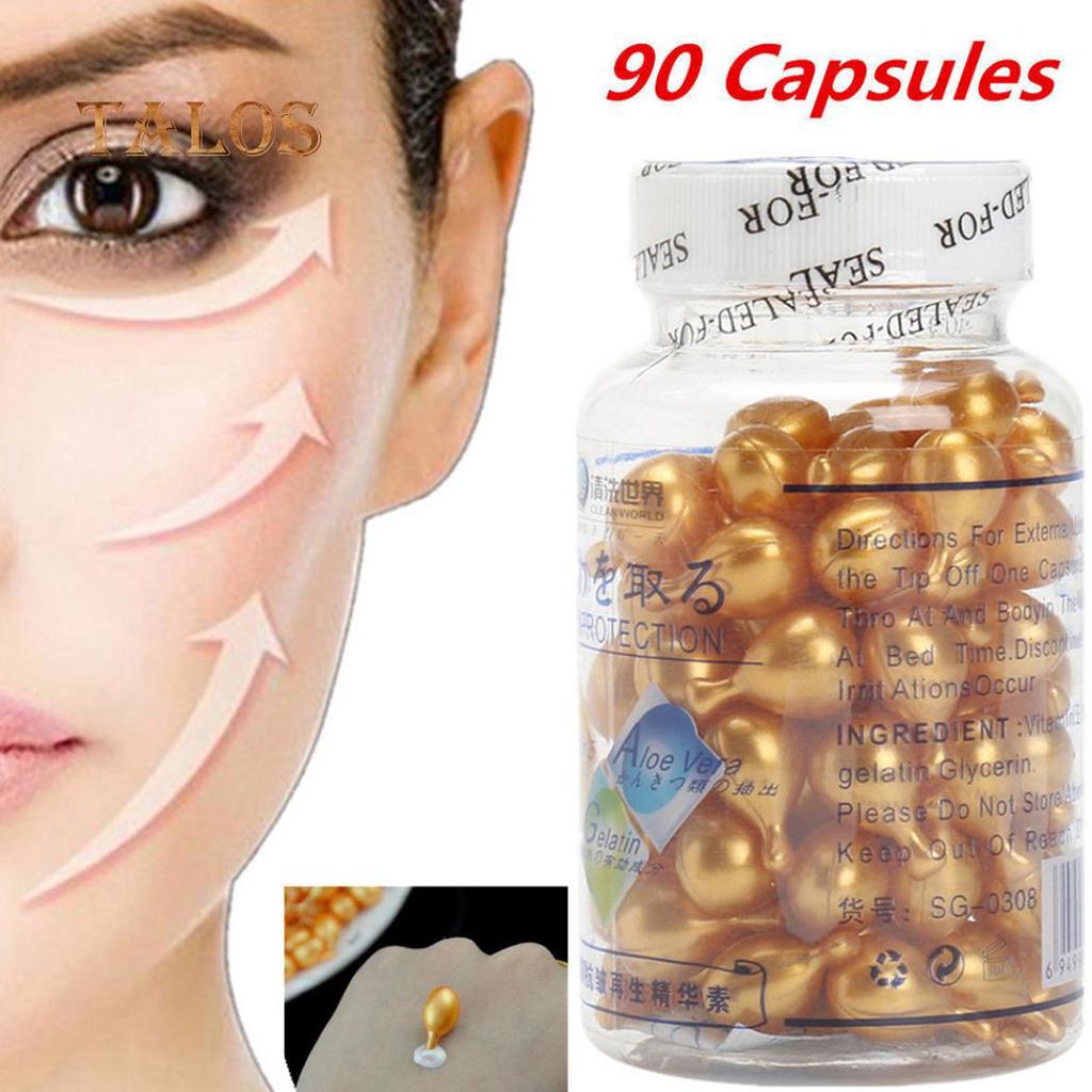 90 Capsules Face Essence Serum Moisture Facial Skin Care