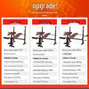 Foldable Multifunction Weightlifting Bench: Bench Press, Squat Rack, Barbell, and Dumbbell Fitness Equipment Set.