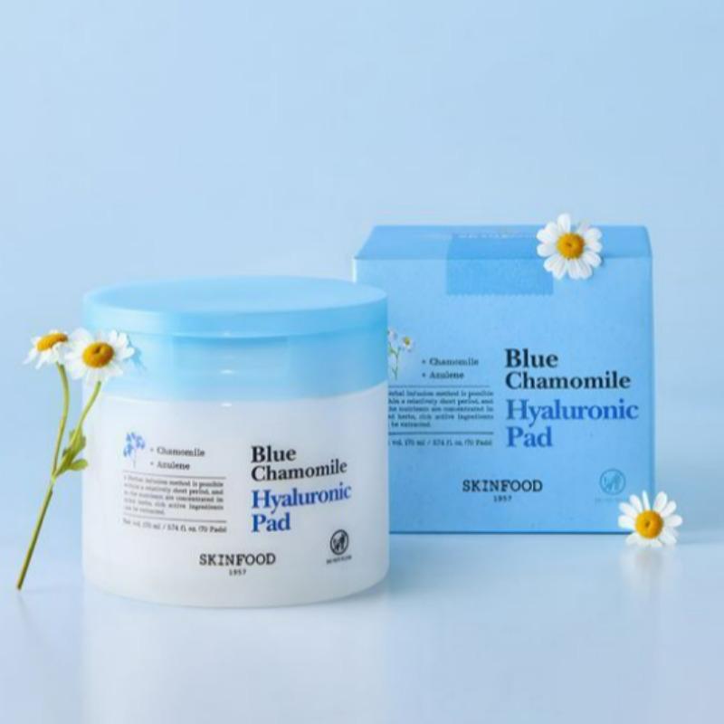 Skinfood Blue Chamomile Hyaluronic Pad 70 пэдов