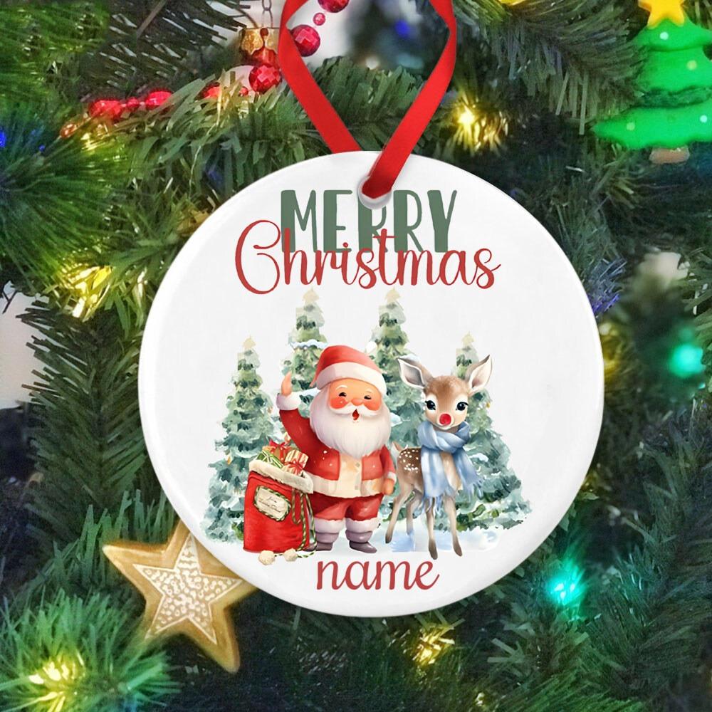 Custom Baby's First Christmas Baubles Custom Keepsake Christmas Ornament New Baby Gifts Christmas Tree Decor Xmas Gifts for Kids