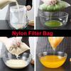 Food Grade Nylon Filter Bag Net 100 Mesh Reusable Nut Milk Bag Strainer Beer Coffee Mesh Filter Bag For Brewing Fine Mesh Cloth